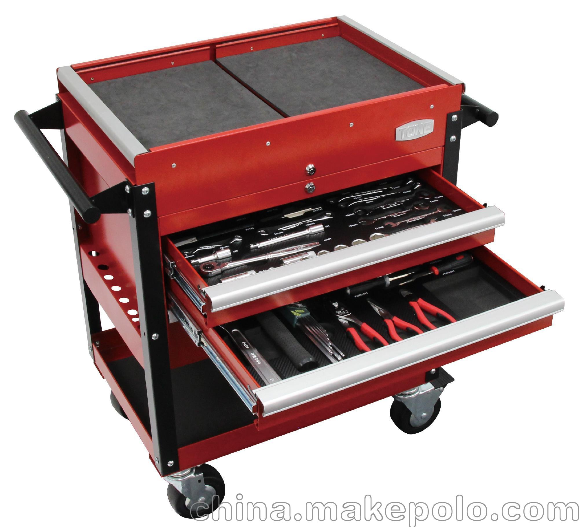 日本前田TONBE工具,汽车行业维修工具套装TCA470工具车